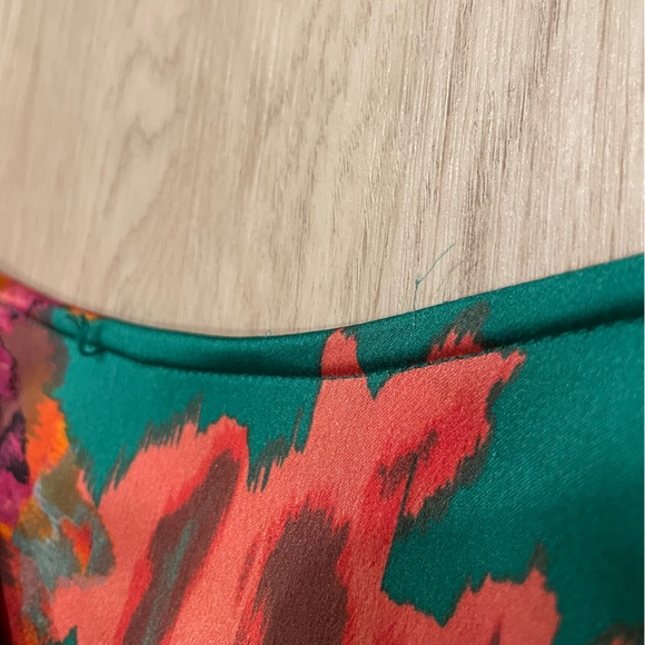 💜MISA Los Angeles💜Amalya ILyana Floral Ruffle Cinched Mini Dress - Picture 10 of 12